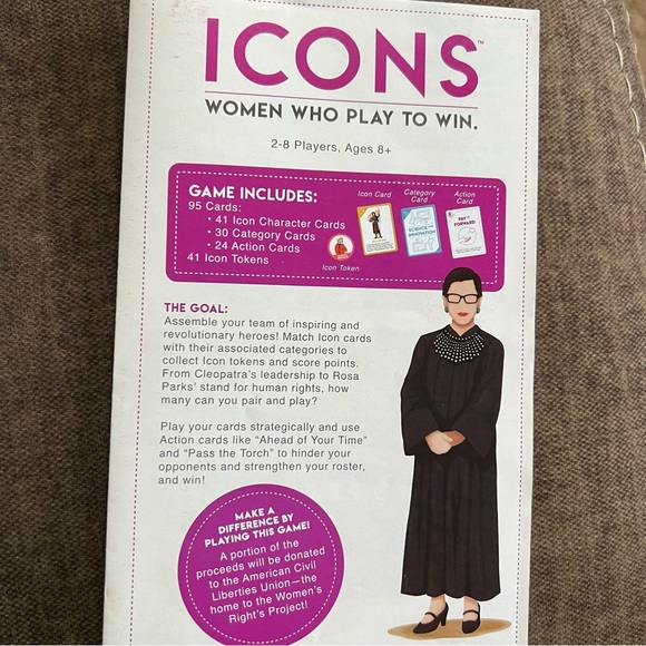 ICONS: Women Who Play to Win, Women Feminist Board Card Game - Picture 2 of 7